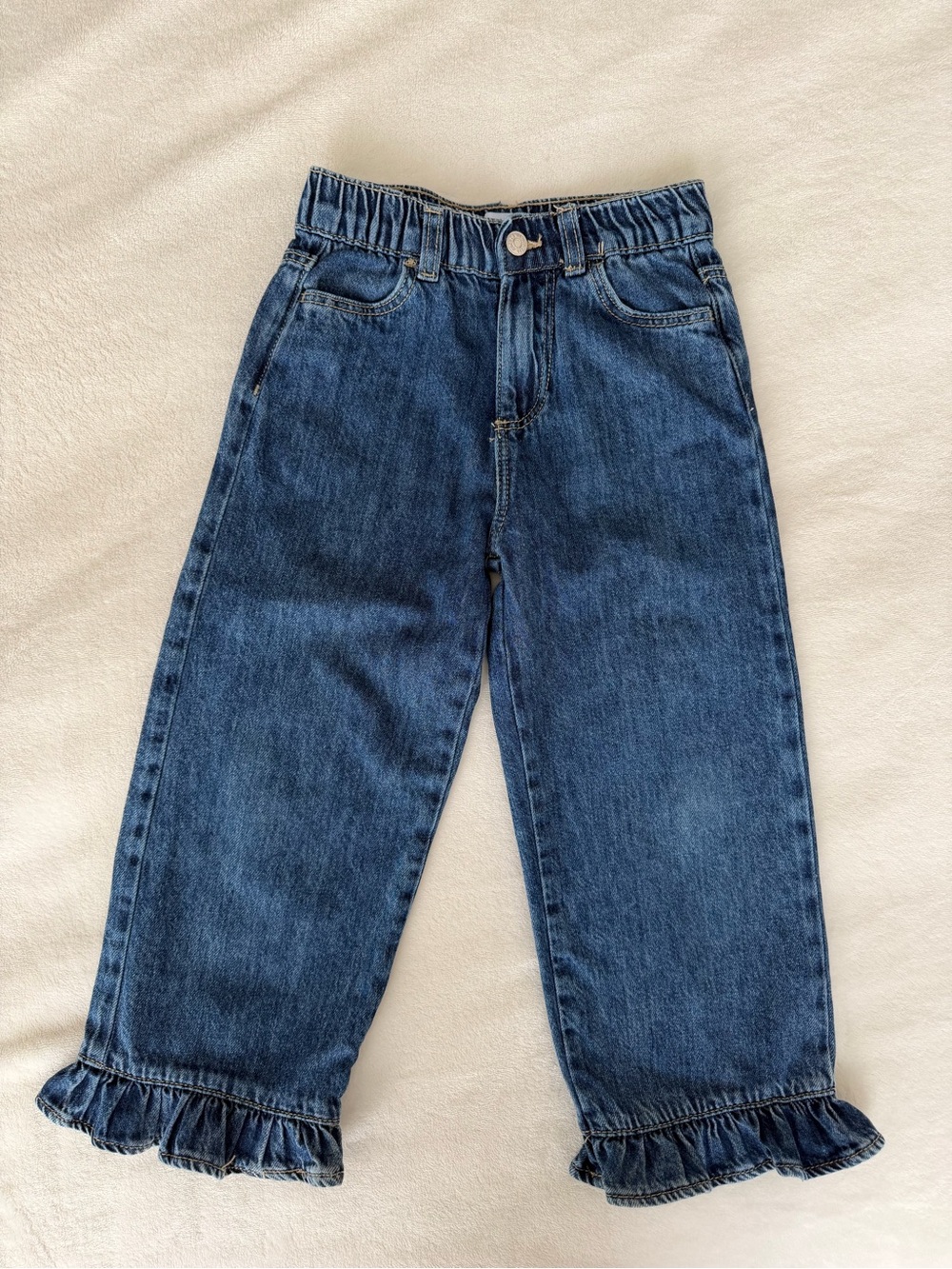 Girls' Dark Denim Pants Zara